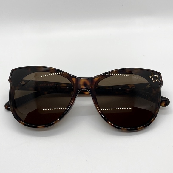 Stella Mccartney Brown Cat Eye Ladies Sunglasses New - Picture 8 of 16